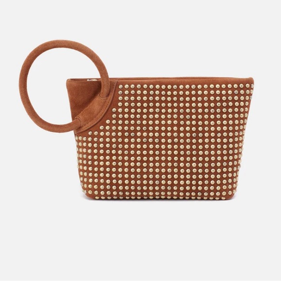 HOBO Maggie studded leather clutch. 100%leather New With Tags - Picture 2 of 7